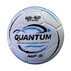 GENERICO - Balón Profesional Microfútbol Quantum MF-5 Tamaño Oficial 60-62 Color Blanco