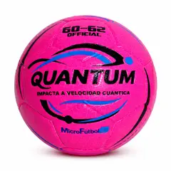 GENERICO - Balón Profesional Microfútbol Quantum MF-5 Tamaño Oficial 60-62 Color Fucsia