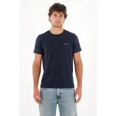 TENNIS - Camiseta jersey con mini estampado azul para hombre