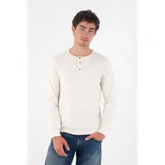TENNIS - Camiseta de manga larga crudo para hombre