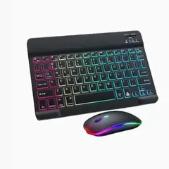 PIX LINK - Teclado + Mouse RGB Bluetooth Wireless Recargable