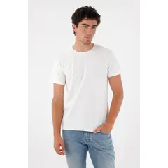 TENNIS - Camiseta básica con raqueta crudo para hombre