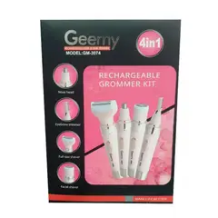 GENERICO - Depiladora Eléctrica Recargable 4 en 1 ProGemei GM-3074 Mujer Facial Corporal Nariz Cejas