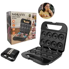 SOKANY - Máquina Para Mini Donas X8 Puestos Antiadherente Eléctrica