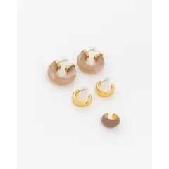AVEMARIA - Set X3 Aretes Bold