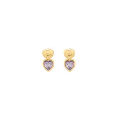 AVEMARIA - Aretes Duo Corazón Cristal