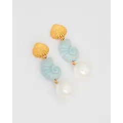 AVEMARIA - Aretes Caracol Perla