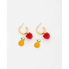 AVEMARIA - Candongas 3 en 1 Frambuesa y Naranja