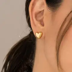 AVEMARIA - Aretes Corazón Mini Chunky