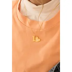 AVEMARIA - Collar Corazón Huella + Aretes