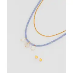 AVEMARIA - Collar 2 en 1 Mar + Aretes