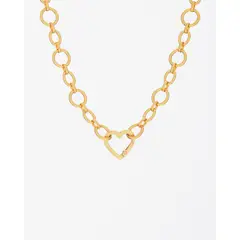 AVEMARIA - Collar Broche Corazón Gold By Jose Y Cami