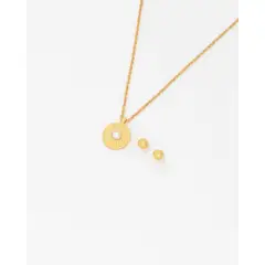 AVEMARIA - Collar Perla Destellos + Aretes