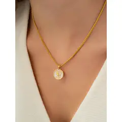 AVEMARIA - Set Collar Virgen + Aretes