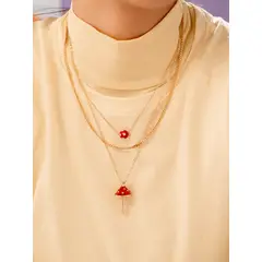 AVEMARIA - Set Collar Hongo + Aretes