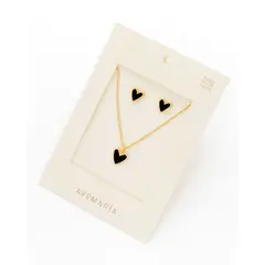 AVEMARIA - Set Collar + Aretes Corazón