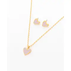 AVEMARIA - Set Collar + Aretes Corazón