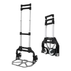GENERICO - Carro Carretilla Zorra Plegable Multifuncional 80kg Aluminio