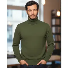 GENERICO - Buzo Buso Hombre Cuello Tortuga Tejido Tipo Exportación Urbano