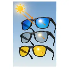 GENERICO - Gafas Polarizadas Dia Noche con Lentes Magneticos Intercambiables