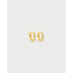 LUNAMAR - Candongas Mini Cristal Redondo