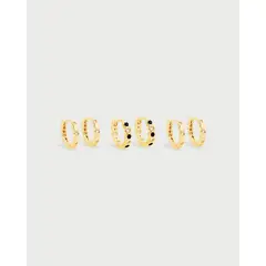 LUNAMAR - Set X3 Candongas Mini Hexágonos