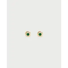 LUNAMAR - Aretes Esmeralda Midi