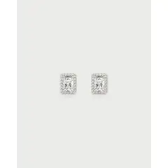 LUNAMAR - Aretes Rectangulares Cristales