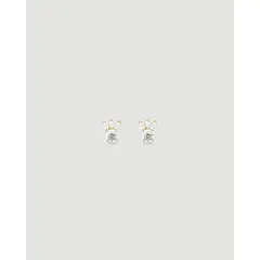 LUNAMAR - Aretes Mini Corona Cristal