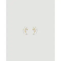 LUNAMAR - Aretes Abanico Cristal
