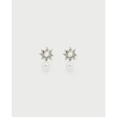 LUNAMAR - Aretes Miyuki Flor y Perla