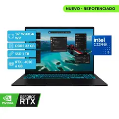 ASUS - PORTATIL V3607VU Core 5 210H 32GB DDR5 1TB SSD 16 WUXGA RTX 4050 6GB Black