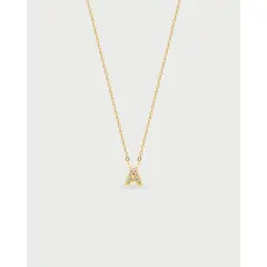 LUNAMAR - Collar de Letras Cristales A