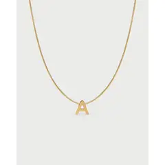 LUNAMAR - Collar de Letras Acero Inoxidable A