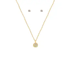 LUNAMAR - Collar Círculo Oro