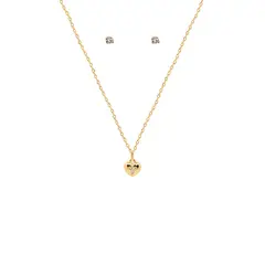 LUNAMAR - Collar Corazón Cruz Cristales