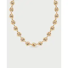 LUNAMAR - Collar Eslabones Cruzados