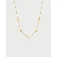 LUNAMAR - Collar Mariposas Acero Inoxidable