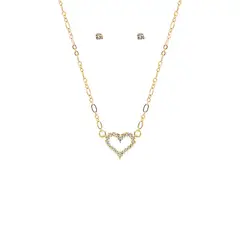 LUNAMAR - Collar Corazón Cristal