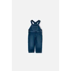 LITTLEMIC - Overall de denim azul para bebé unisex