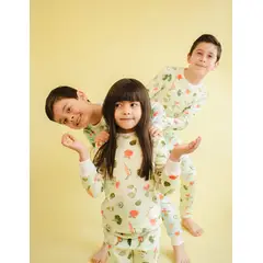 LAPU KIDS - Pijama 2p térmica Festa Veggie green