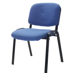 GENERICO - Silla Interlocutora Para Oficina O Eventos Azul Sin Brazos