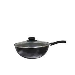 UNIVERSAL - WOK ANTIADHERENTE DE 24CM CON TAPA DE VIDRIO