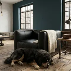 22 GRADOS DECORACION - Poltrona Monolith 90cm x 85cm Cuero Nappa