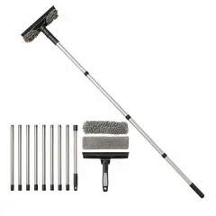 TECH - Limpia Vidrios Kit Limpiador De Ventana Extensible 4,4metros