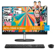HP - TODO EN UNO 24-0351LA INTEL CORE I5-1334U 24GB RAM 1 TB SSD 24'' FHD