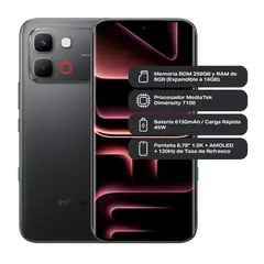 INFINIX - Celular Note Edge 5G 256Gb Ram 8+8Gb Negro