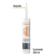 TRUPER - Silicona Tubo Negra 280ml