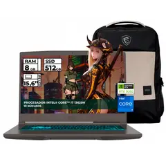 MSI - PORTÁTIL GAMER THIN 15 CORE I7 13620H RTX 3050 8GB 512GB SSD 15.6" 144HZ