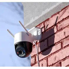 IMOU - Cámara Cruiser SC 5MP 3K Seguridad Exterior 360° con Wi-Fi 6, Luces de Policía y Sirena - IPC-K7FN-5V0N